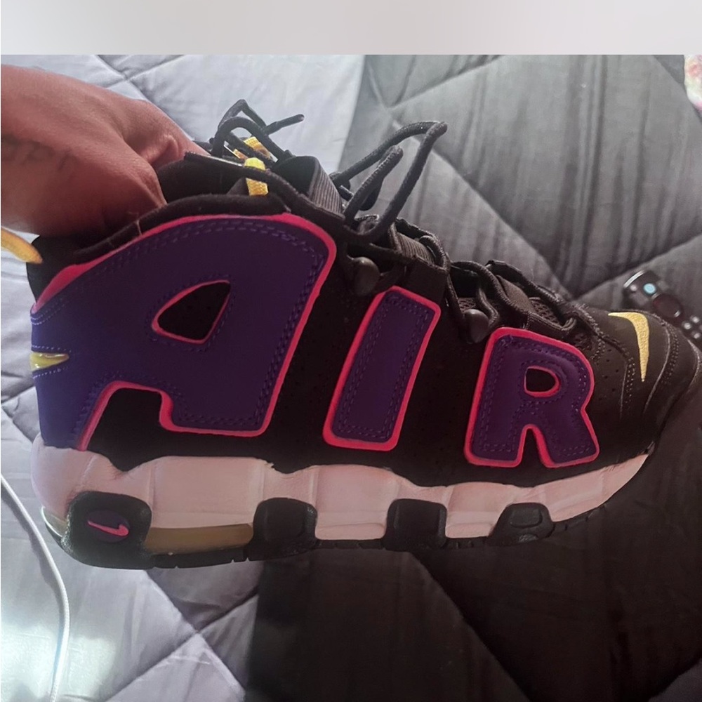 Nike Kids Black, Purple, and Pink Sneakers